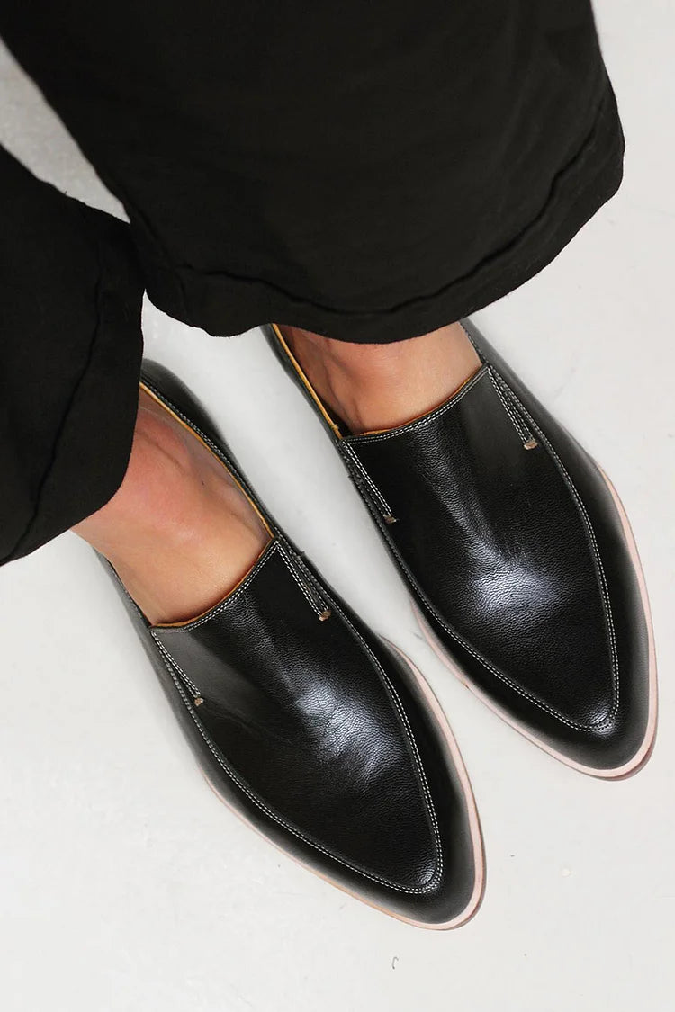 Zofia™ | Patchwork-Mokassins in Schwarz