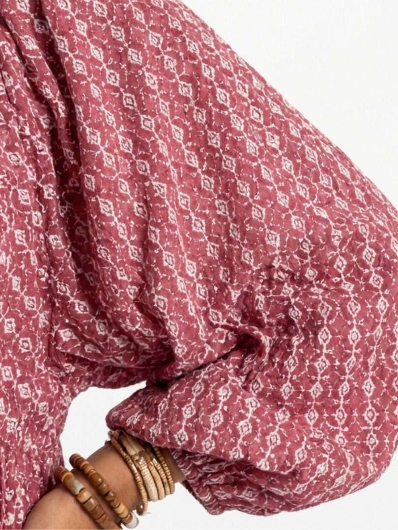 VELTASSINO | Geometrisches Midi-Kleid zum Binden Isabelle