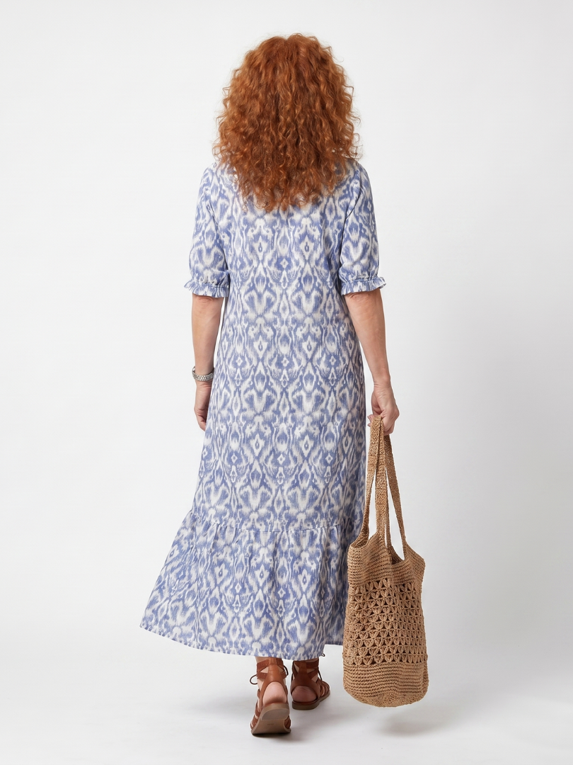 VELTASSINO | Fließendes Midi-Kleid mit Print Nicole