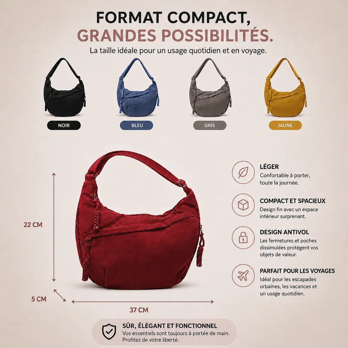 Rosa | Bordeaux Rucksack