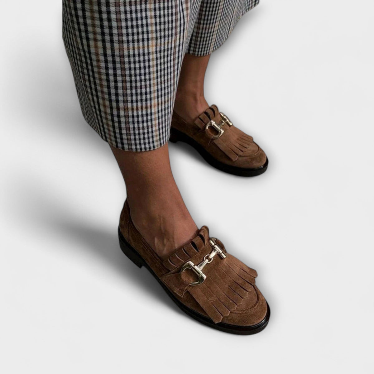 Fleur™ | Braune Mokassins